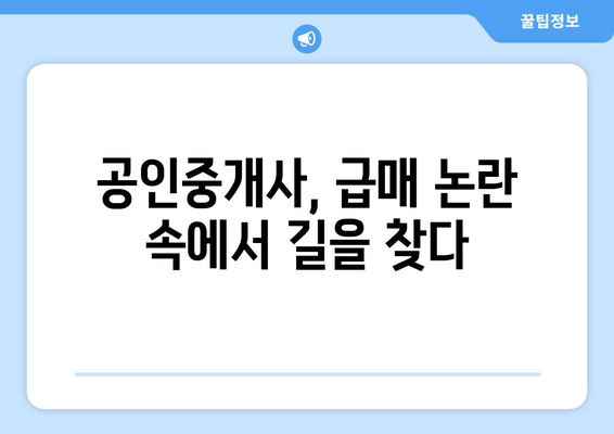 급매 물건 논란과 공인중개사 인권: 얼굴 공개의 문제점