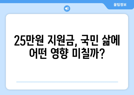 이재명 전국민 25만원 지원금 국회 통과