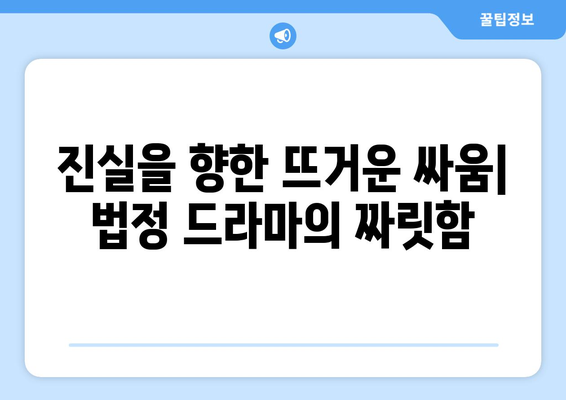 넷플릭스 2024년 8월 법정 드라마: 긴장감 넘치는 재판 이야기