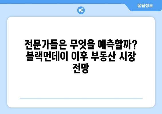 블랙먼데이 이후 부동산 시장 반응: 투자자 심리 분석