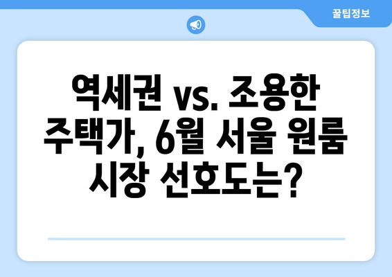 6월 서울 원룸 시장 동향: 부동산 정책의 영향 분석