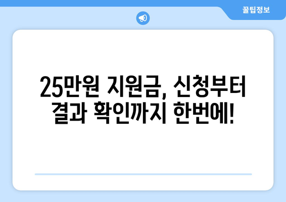 25만원 지원금 전자 신청 방법: 쉽고 빠르게