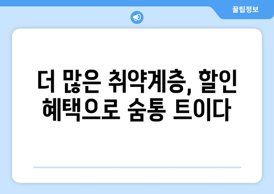 취약계층 전기 가스 요금 할인 확대