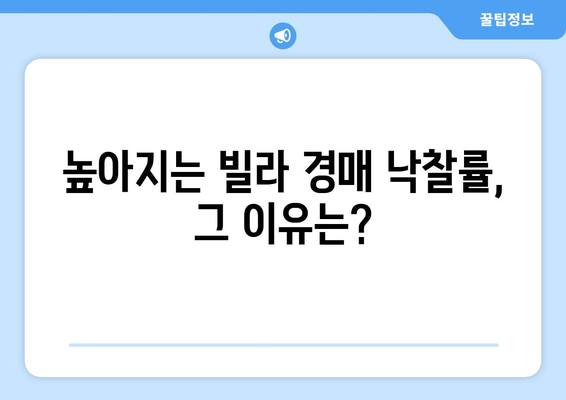 빌라 경매 시장 변화: 부동산 시장의 새로운 트렌드?