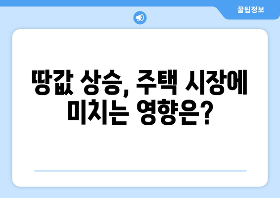 부동산 시장 변화: 올해 상반기 땅값 1% 상승의 의미