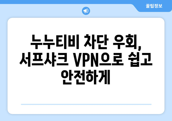 서프샤크 VPN: 누누티비를 위한 안전한 우회 방법