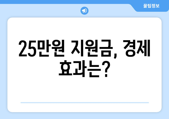 경제 이슈 짚어보기: 25만원 민생 지원금