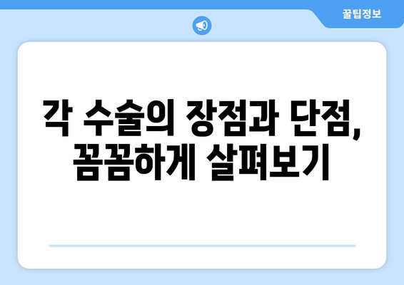 강남 안과: 스마일 라식, 라식, 라섹, 렌즈 삽입술의 장단점 비교