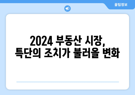 특단의 조치와 부동산 가격 상승: 2024년 시장 분석