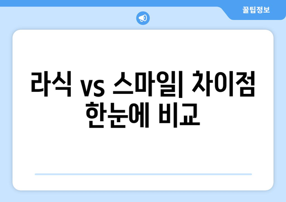 강남역 안과의 기존 라식과 스마일프로 비교 분석