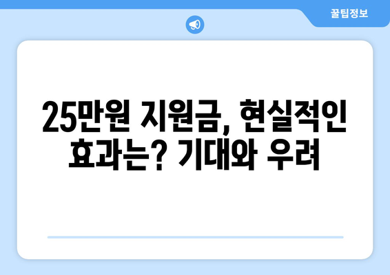 이재명의 25만원 지원금 반대에 대한 논의