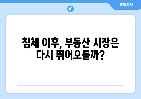 부동산 시장 회복과 주택 담보 대출 동향