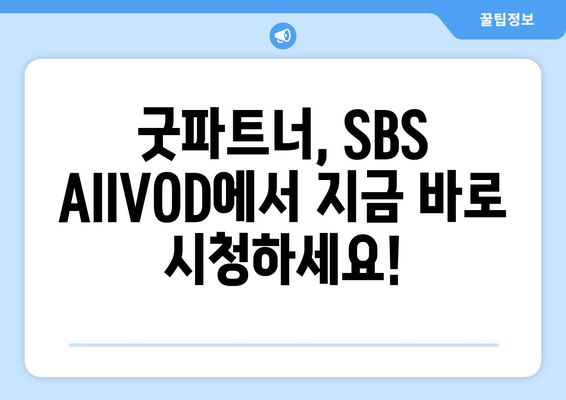 굿파트너 무료 시청 방법: SBS AllVOD