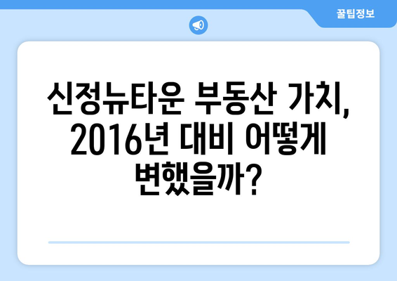 2016년 대비 성장하는 신정뉴타운의 부동산 가치