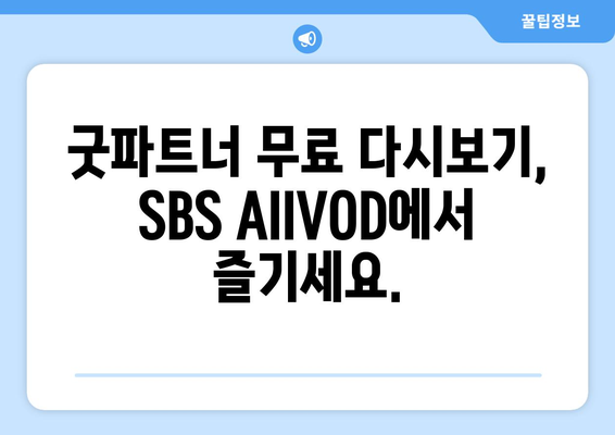 굿파트너 무료 시청 방법: SBS AllVOD