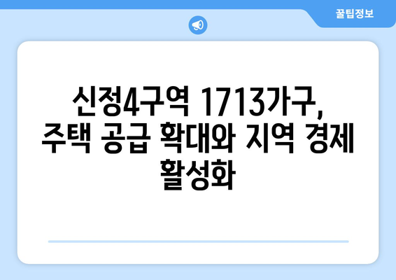 부동산 투자의 새로운 기회: 신정4구역 1713가구 조성