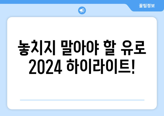 울프티비 유로 2024 해외 스포츠 중계