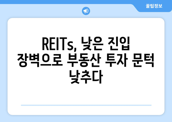 부동산 시장의 새로운 금융 상품: REITs 성장 분석