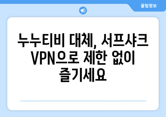 서프샤크 VPN으로 누누티비 대체 시청법