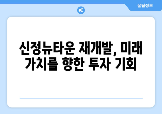 부동산 시장의 새로운 동력: 신정뉴타운 재개발 사업