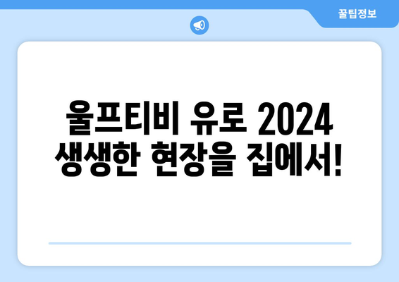 울프티비 유로 2024 해외 스포츠 중계