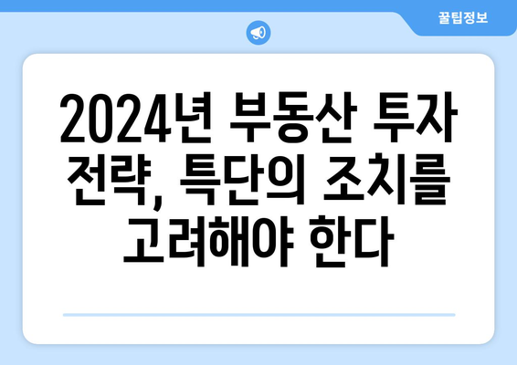 특단의 조치와 부동산 가격 상승: 2024년 시장 분석