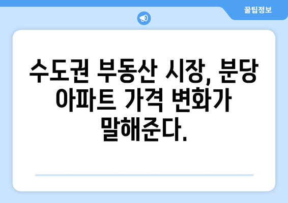 분당 아파트 가격 변동: 11억 아파트 4개월 만의 변화 | 수도권 부동산 시장