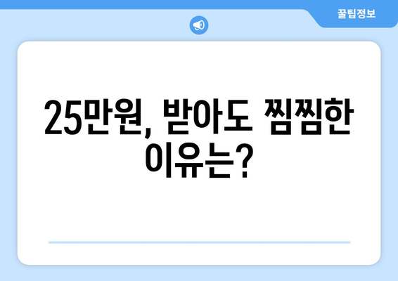 전국민 25만원 신청? 굳이 수령을 거부하는 이유