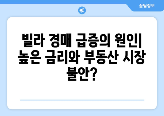 빌라 경매 시장 급증: 주택시장 변화의 신호탄인가?