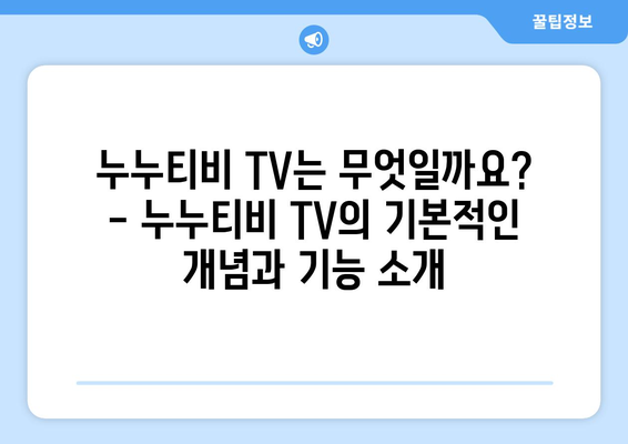 누누티비 TV에 관한 소개