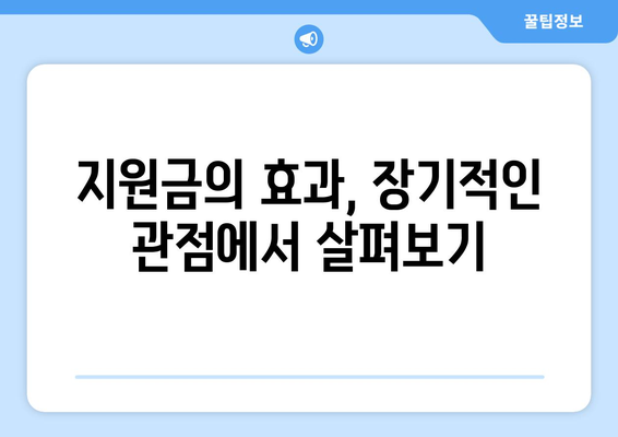 저소득층 지원금 25만원: 구원의 손길인가 어깨에 얹힌 짐인가?