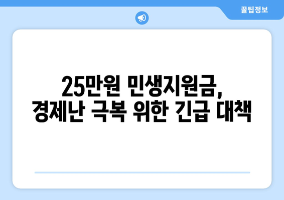 기자회견 경제 발언: 25만원 민생지원금 논의