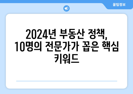 2024년 부동산 정책 평가: 전문가 10인의 의견 분석