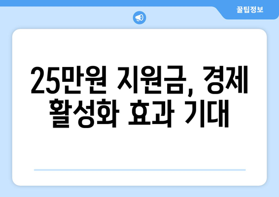 이재명 전국민 25만원 지원금 국회 통과