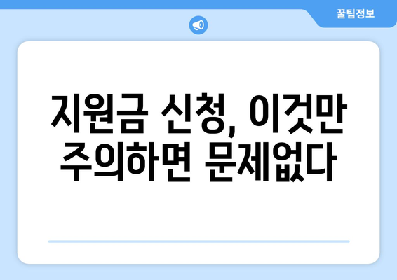 전국민 25만원 민생 지원금 신청, 거절 가능성