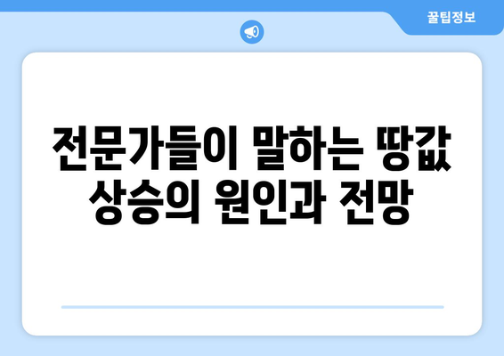 부동산 시장 변화: 올해 상반기 땅값 1% 상승의 의미