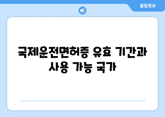 국제운전면허증 위임장 작성법과 발급 유의사항