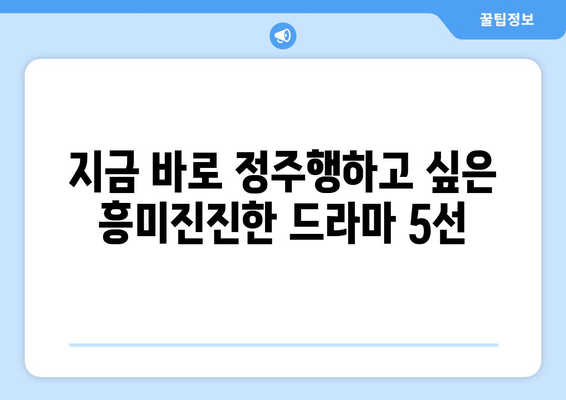 넷플릭스에서 즐기는 외국 드라마 추천 베스트