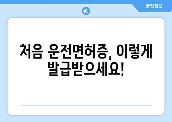 운전면허증 발급과 재발급, 쉽게 하는 방법 안내