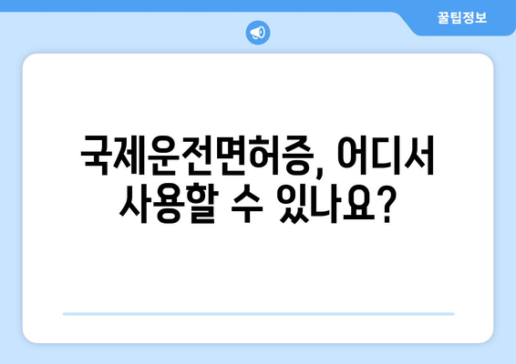 국제운전면허증 발급 방법, 온라인과 오프라인 차이점