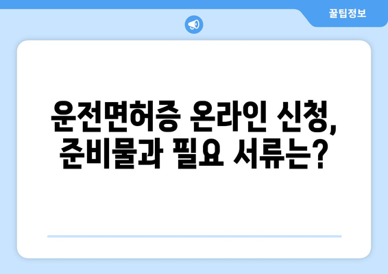 운전면허증 발급 및 갱신, 온라인 신청 가이드