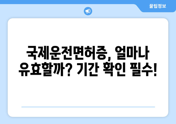 국제운전면허증 발급 절차와 유효기간 확인, 최신 가이드