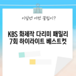 KBS 화제작 다리미 패밀리 7회 하이라이트 베스트컷