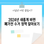 2024년 새롭게 바뀐 폐가전 수거 정책 알아보기