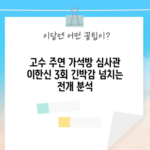 고수 주연 가석방 심사관 이한신 3회 긴박감 넘치는 전개 분석