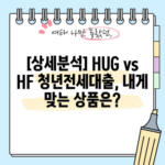 [상세분석] HUG vs HF 청년전세대출, 내게 맞는 상품은?