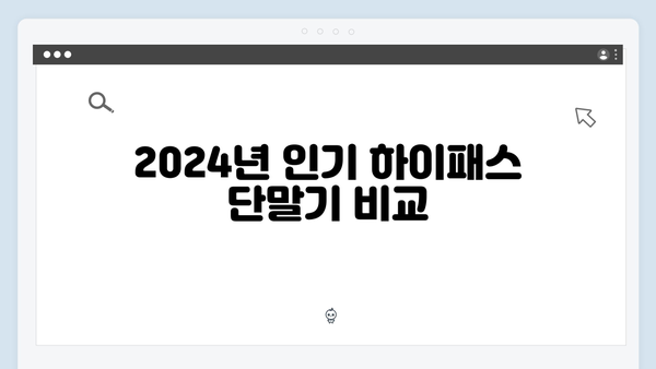 2024년 가성비 하이패스 단말기 추천 BEST5