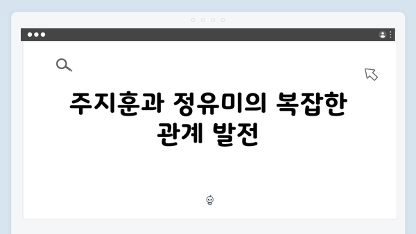 사랑은 외나무다리에서 2화 리뷰: 주지훈·정유미의 갈등과 설렘 폭발