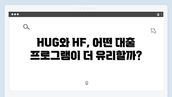 청년전세자금대출 선택 가이드 - HUG? HF?