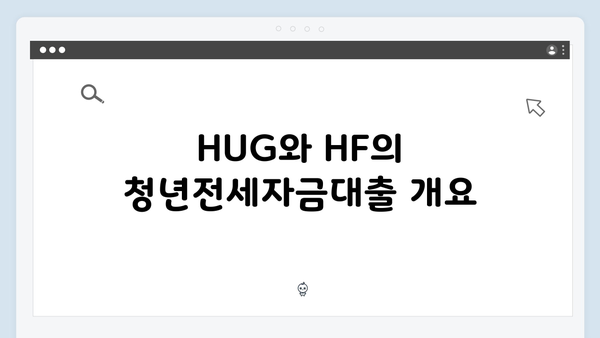 청년전세자금대출 목적물 변경: HUG·HF 차이점